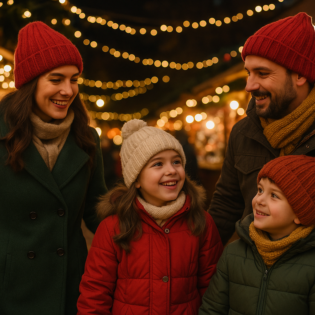 Srpska porodica uživa na božićnoj pijaci u Velikoj Britaniji