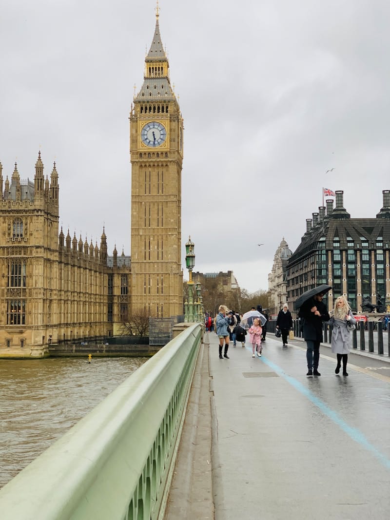 London skyline med Big Ben och Westminster perfekt för långhelg