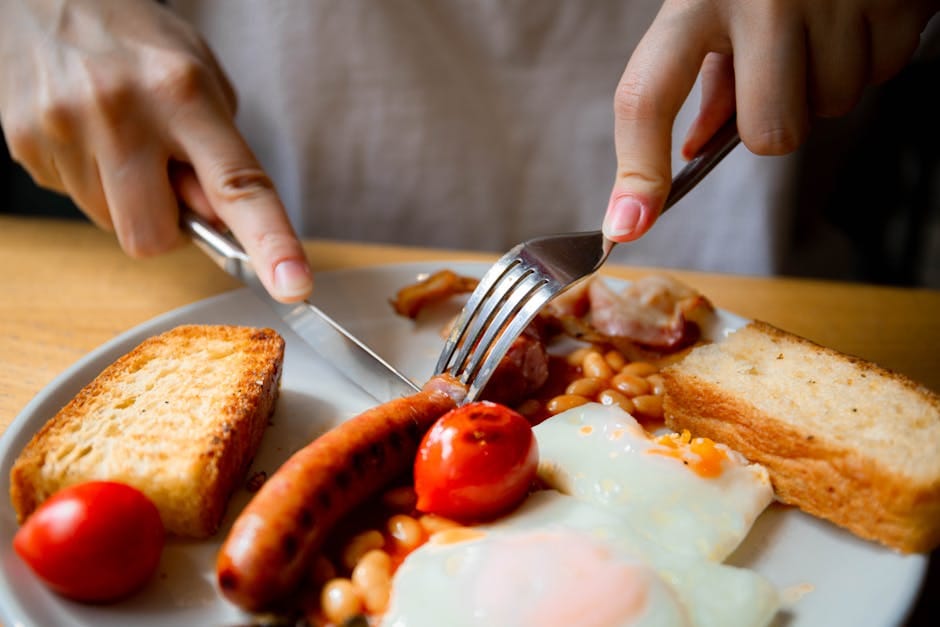 brittisk frukost vegetarisk