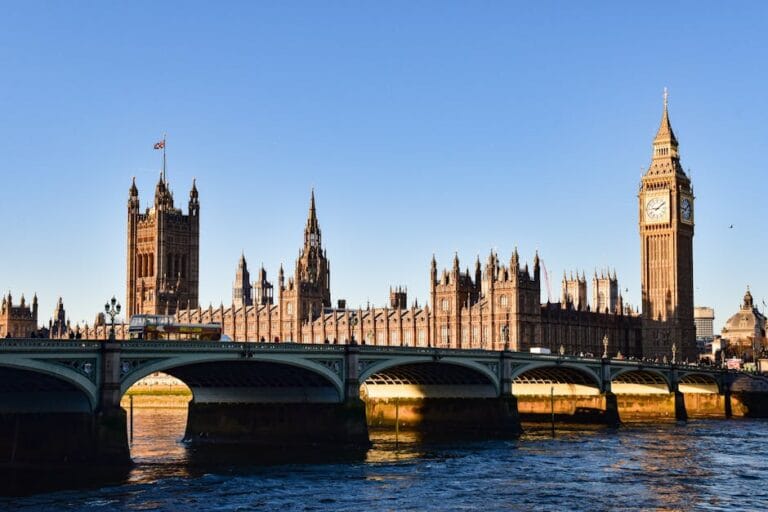 Stunning view of Big Ben and Westminster Bridge in London during daytime.