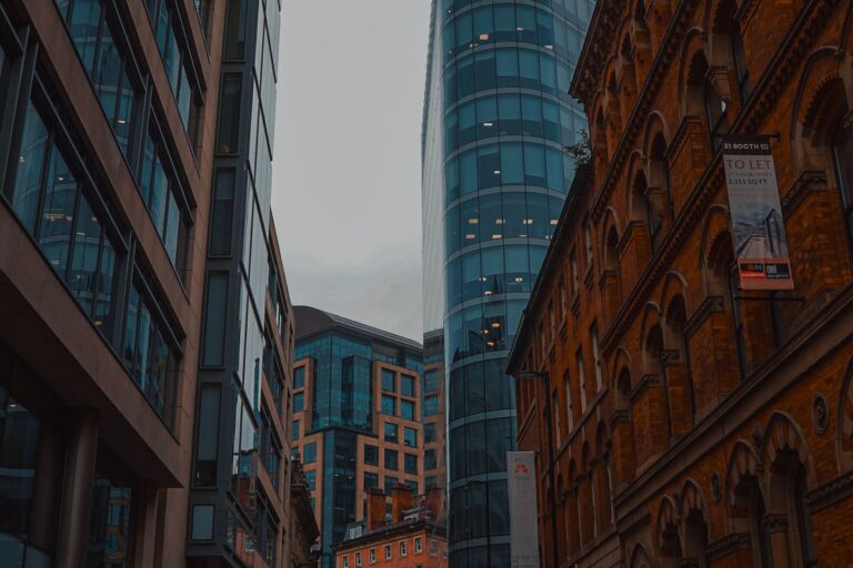 Vy över Manchester, England