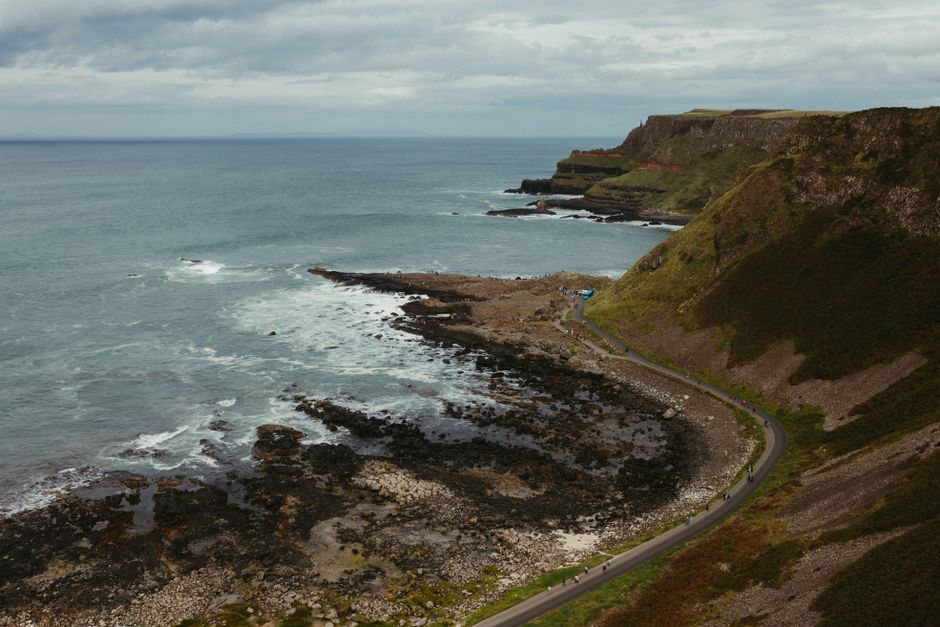 Skylt vid grans mellan Irland och Storbritannien symboliserar undantag och ETA-regler